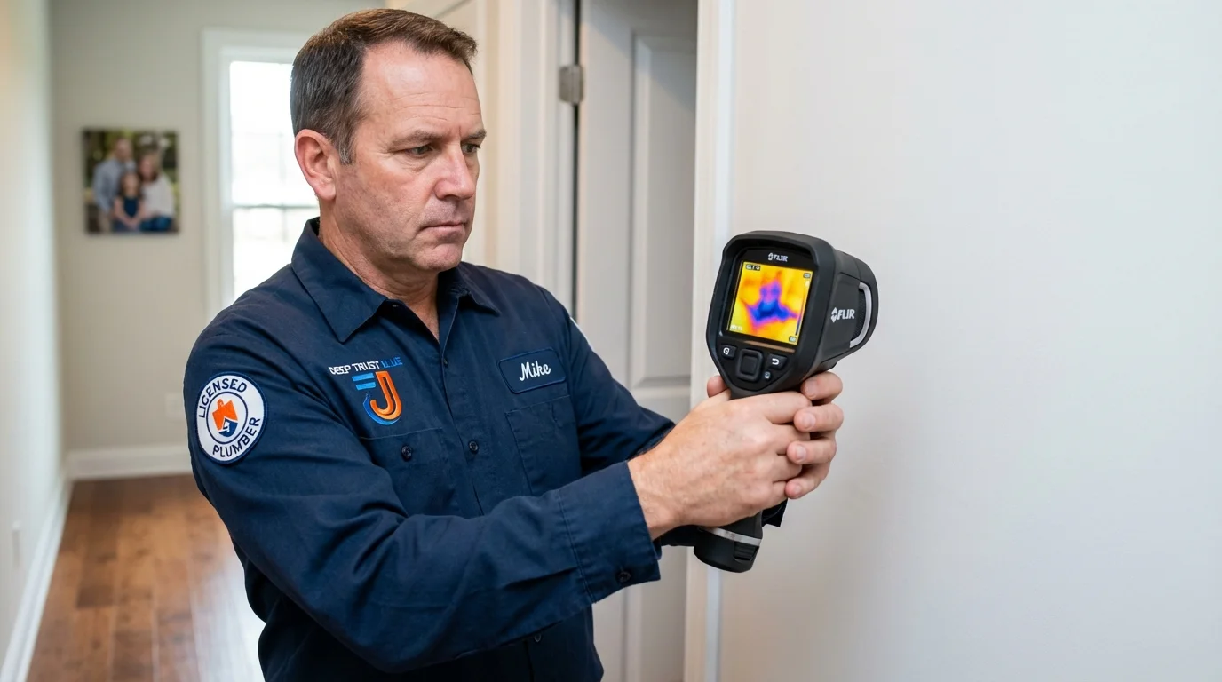 Thermal imaging leak detection by Johns Plumbing LLC in Cordova